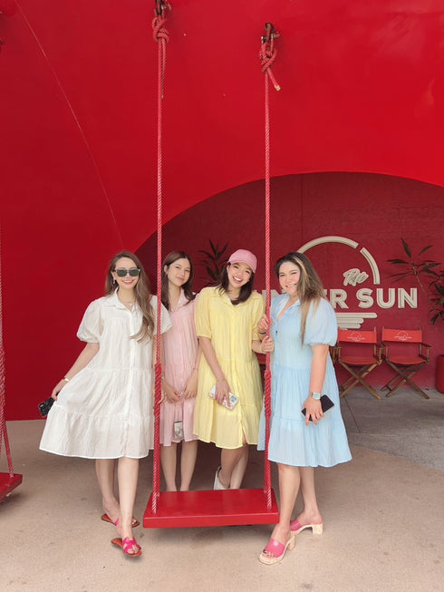 Turn Down Collar Free Size Dress